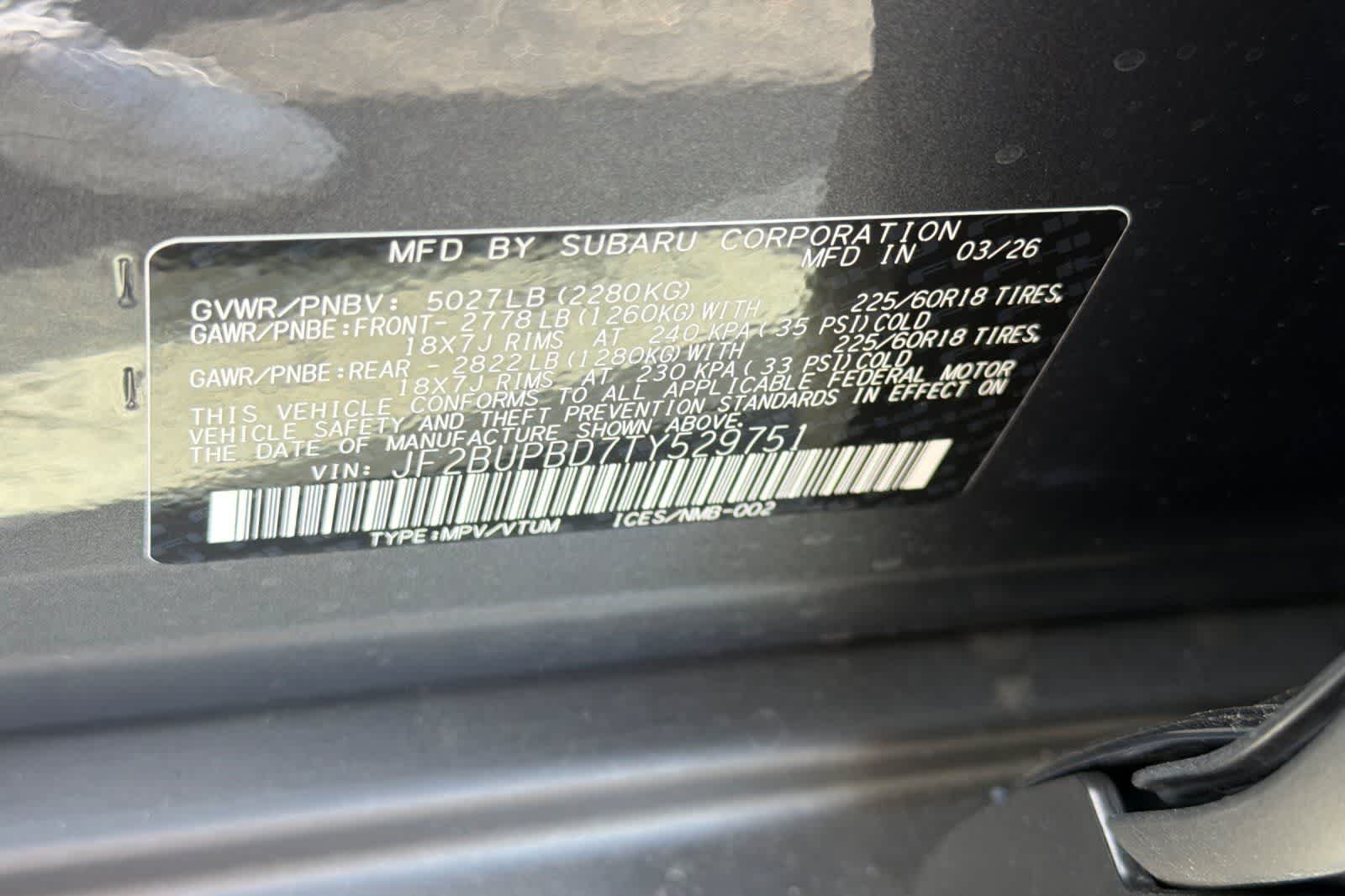 2026 Subaru Outback Premium