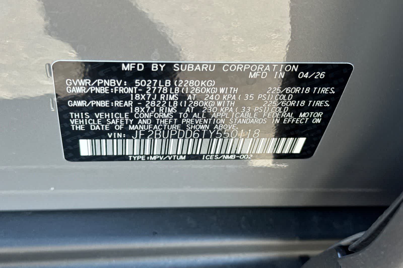 2026 Subaru Outback Limited