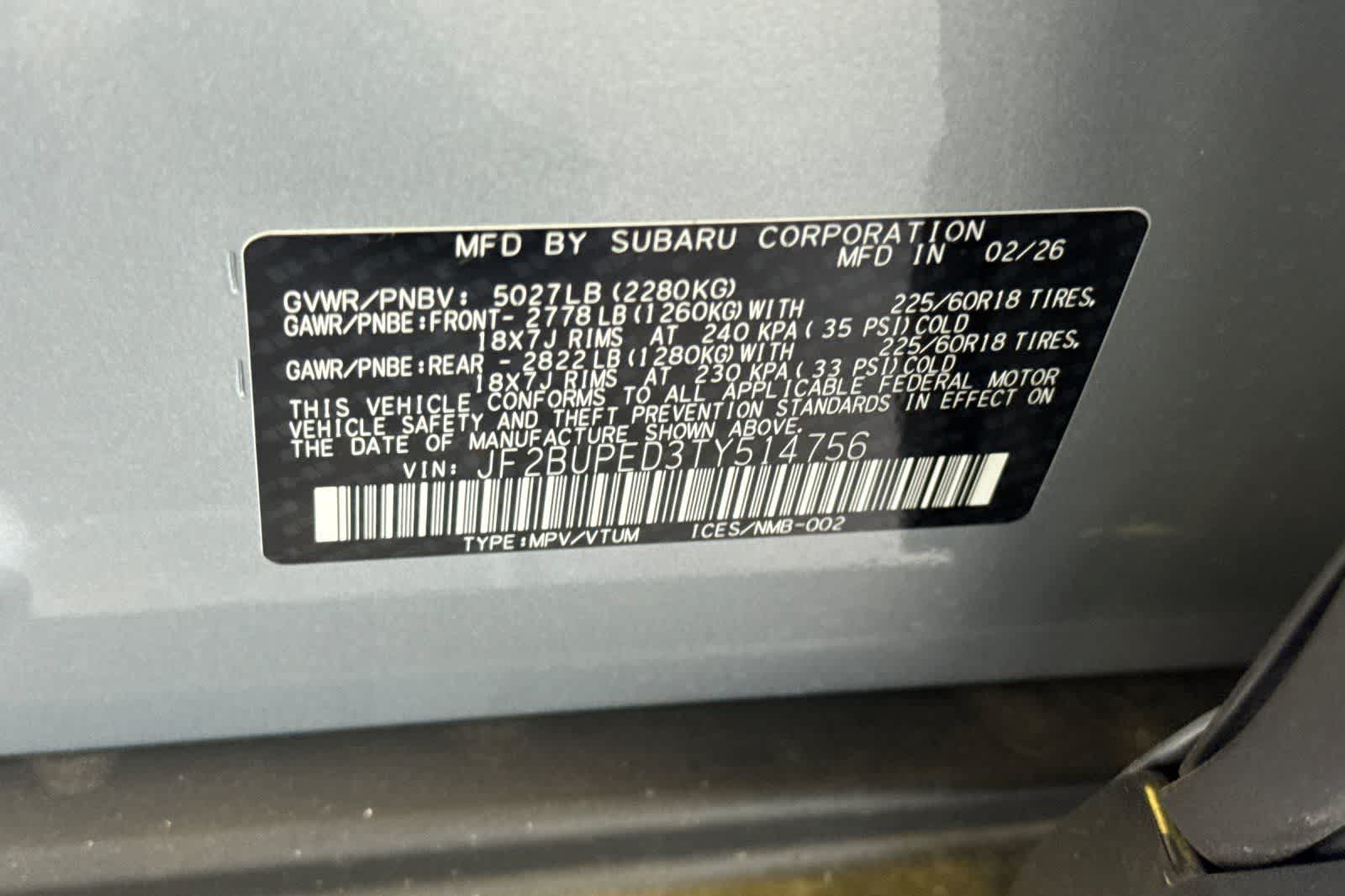 2026 Subaru Outback Touring