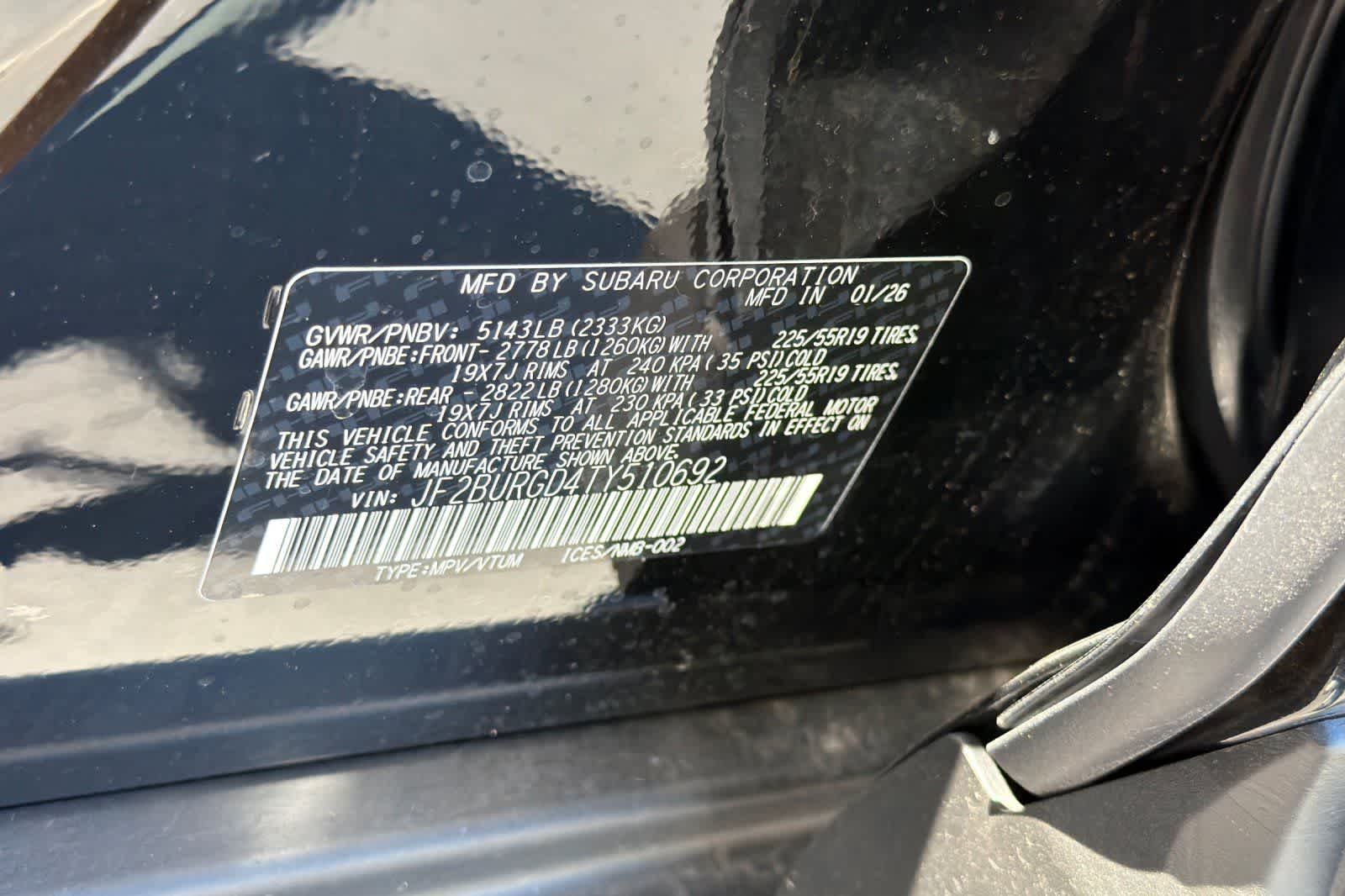 2026 Subaru Outback Limited XT