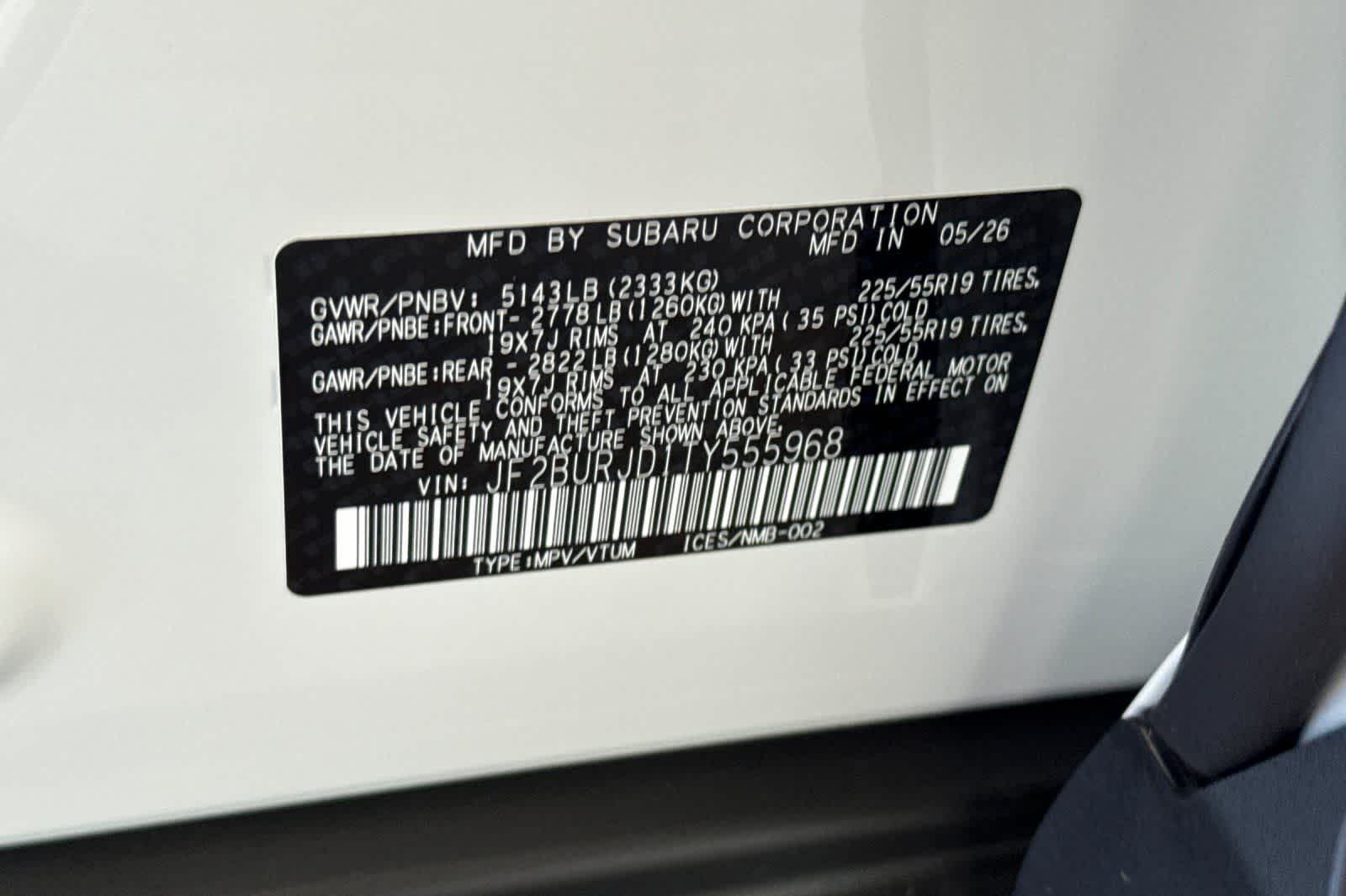 2026 Subaru Outback Touring XT