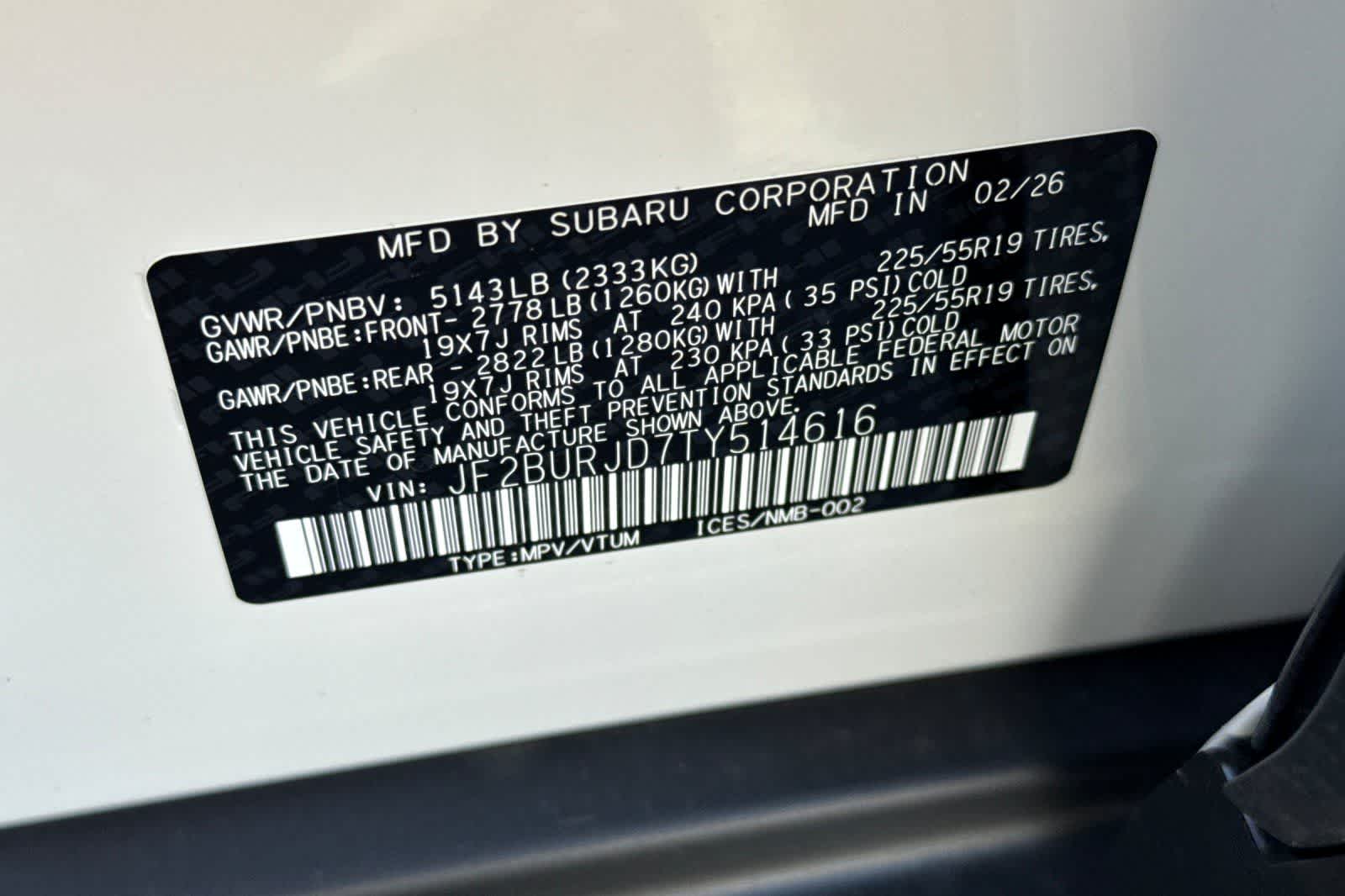 2026 Subaru Outback Touring XT