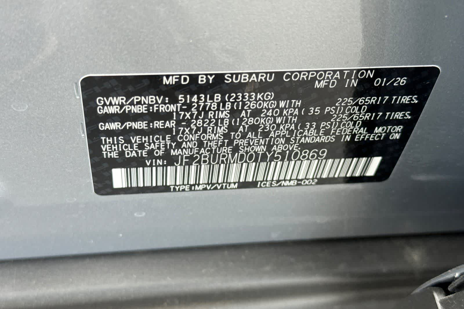 2026 Subaru Outback Wilderness