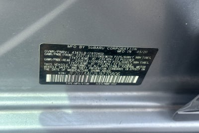 2020 Subaru Crosstrek Manual