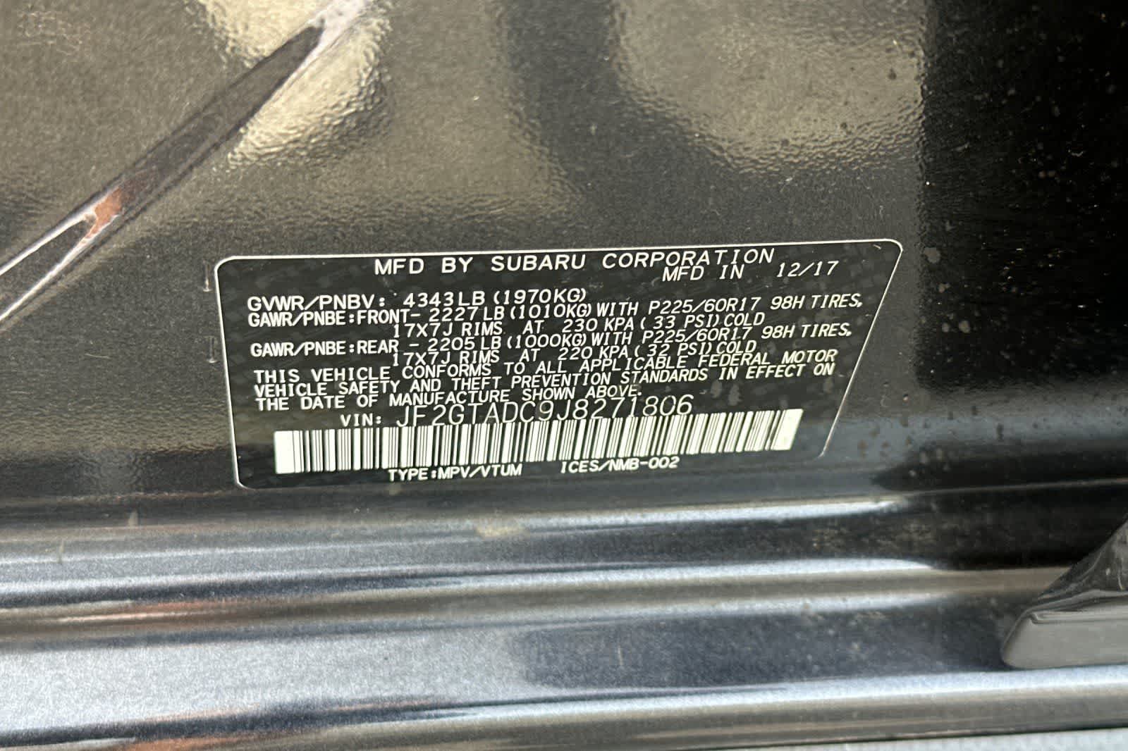 2018 Subaru Crosstrek Premium