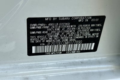 2021 Subaru Crosstrek Hybrid CVT