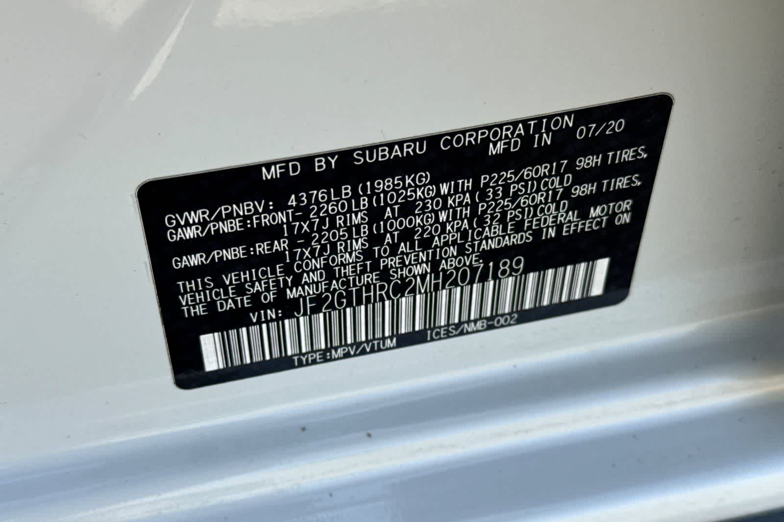 2021 Subaru Crosstrek Sport