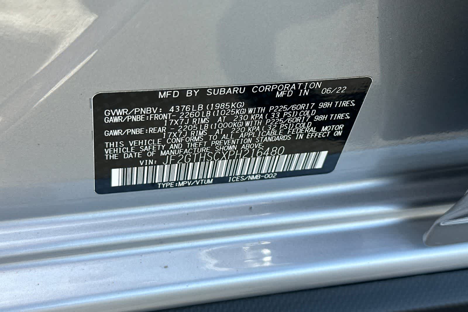 2023 Subaru Crosstrek Sport