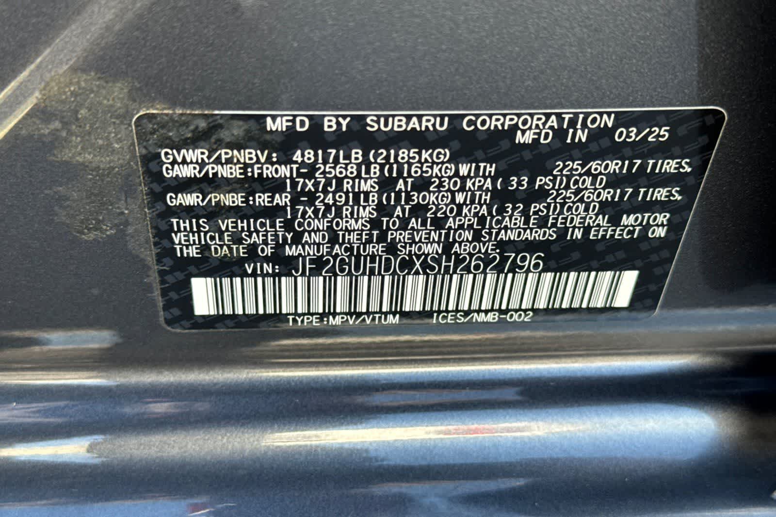 2025 Subaru Crosstrek Premium