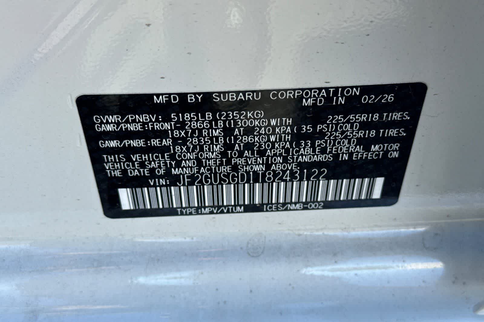 2026 Subaru Crosstrek Sport Hybrid