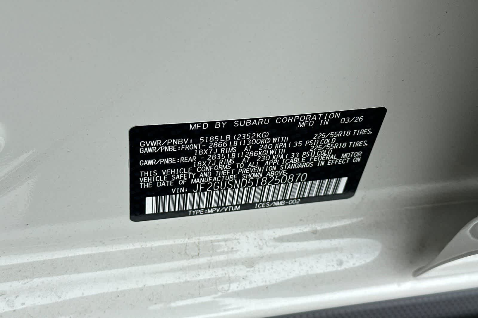 2026 Subaru Crosstrek Limited Hybrid