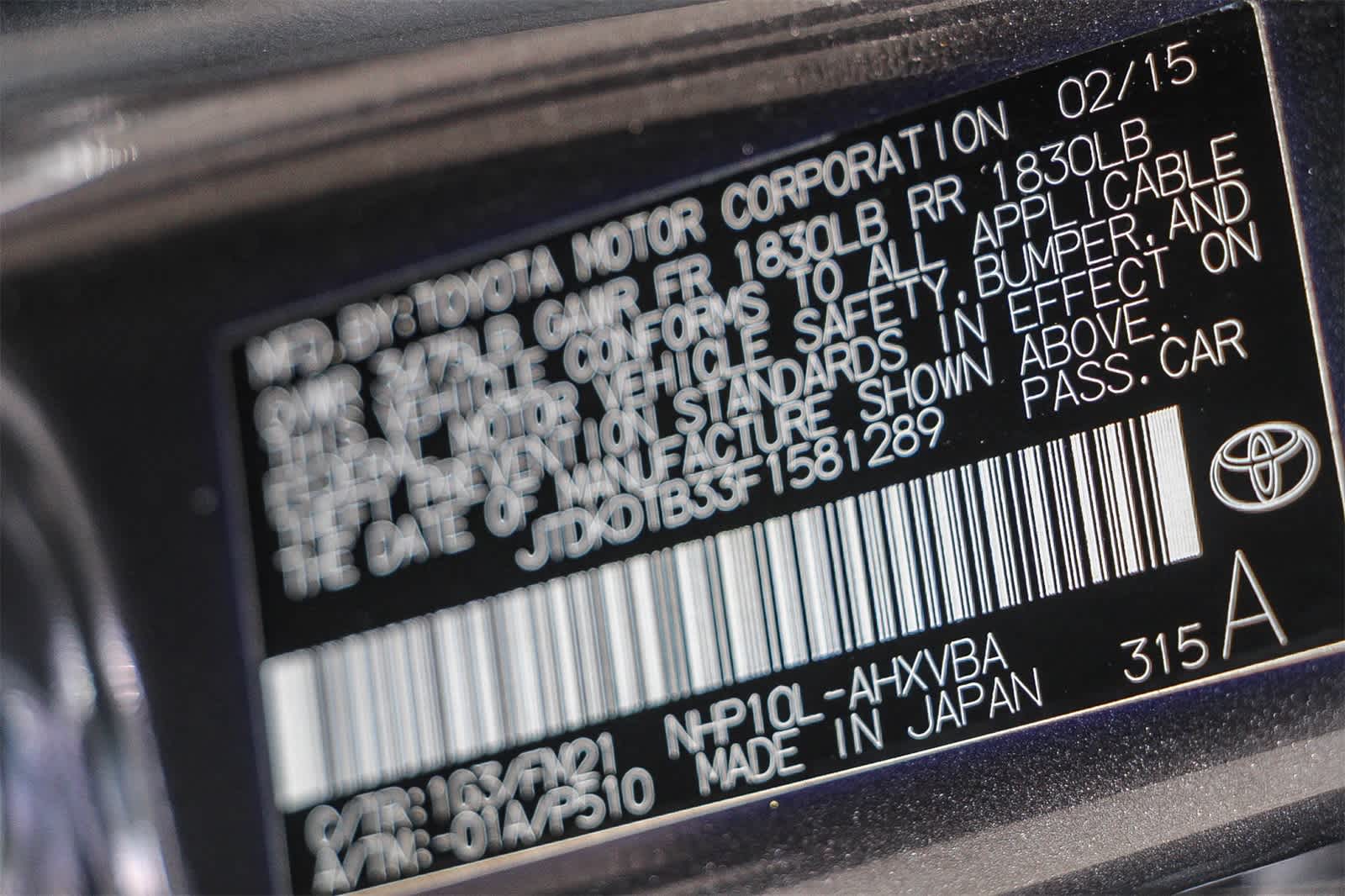 2015 Toyota Prius c Four