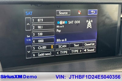 2014 Lexus IS 250 4dr Sport Sdn Auto RWD