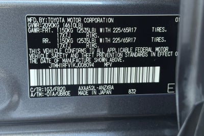 2019 Toyota RAV4 LE