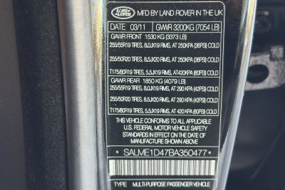 2011 Land Rover Range Rover HSE
