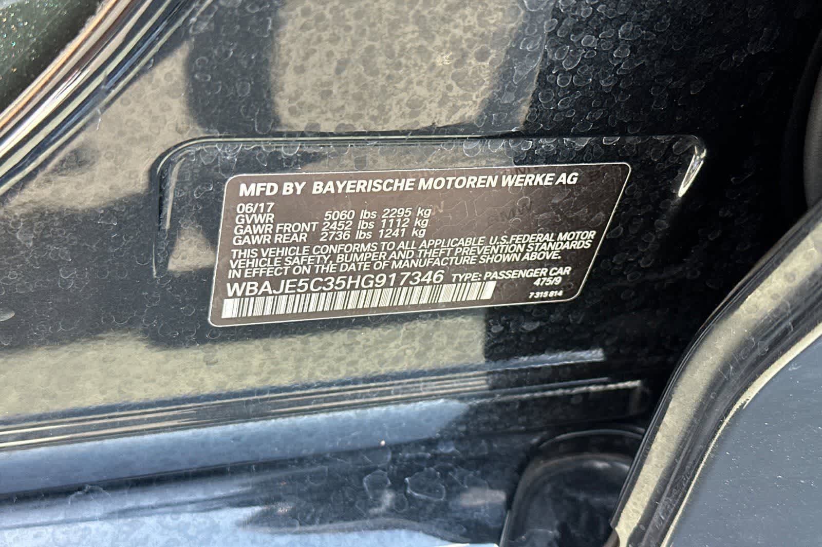 2017 BMW 540i 540i