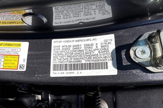 2019 Honda Accord Sedan Sport 1.5T