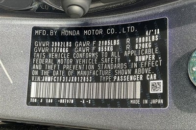 2018 Honda Civic Sedan EX-T