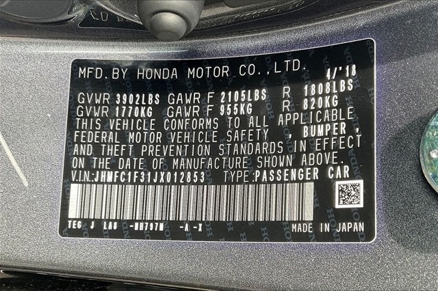 2018 Honda Civic Sedan EX-T