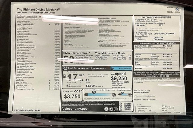 2025 BMW M8 Competition