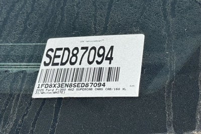 2025 Ford Super Duty F-350 SRW XL 2WD SuperCab 168 WB 60 CA