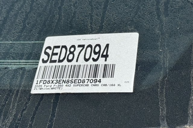 2025 Ford Super Duty F-350 SRW XL 2WD SuperCab 168 WB 60 CA