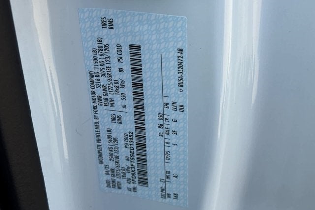 2025 Ford Super Duty F-350 SRW XL 4WD SuperCab 168 WB 60 CA