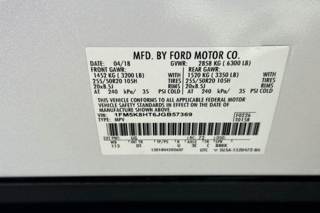 2018 Ford Explorer Platinum
