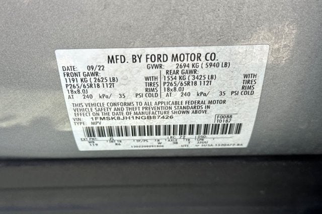 2022 Ford Explorer Timberline