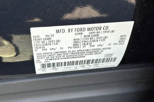 2022 Ford Explorer Timberline