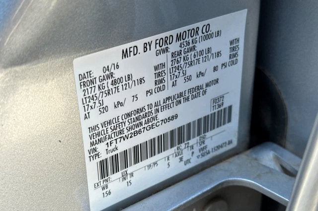 2016 Ford Super Duty F-250 SRW XL