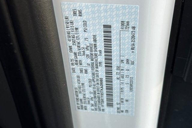 2026 Ford Transit Cargo Van T-250 130" Low Rf 9150 GVWR RWD