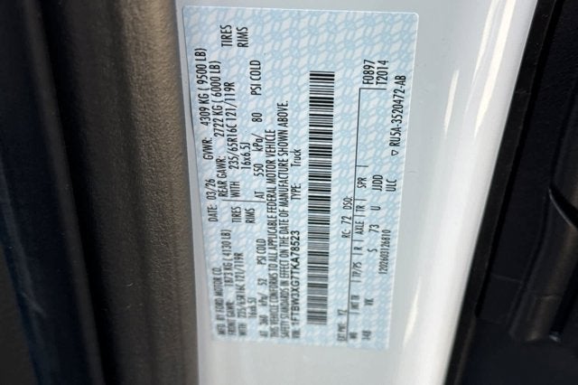 2026 Ford Transit Cargo Van T-350 148" EL Hi Rf 9500 GVWR RWD