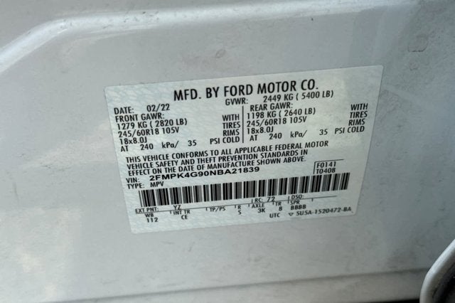2022 Ford Edge SE