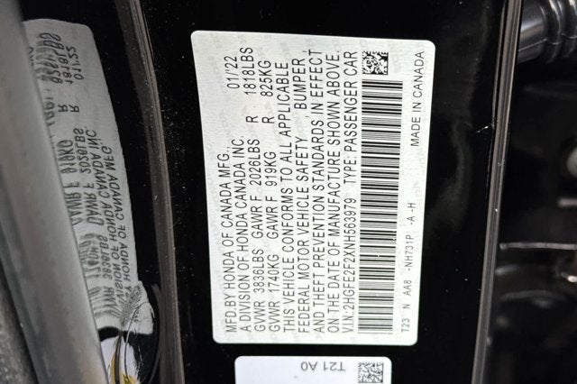 2022 Honda Civic Sedan LX
