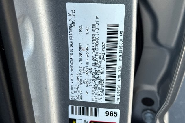 2025 Toyota Tacoma 4WD SR5
