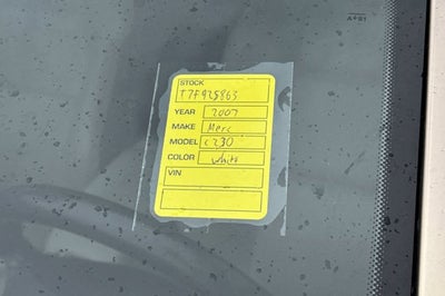 2007 Mercedes-Benz C-Class 2.5L Sport