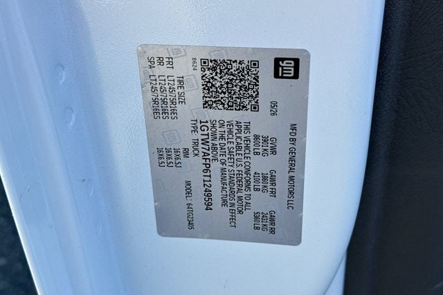 2026 GMC Savana 2500 Work Van