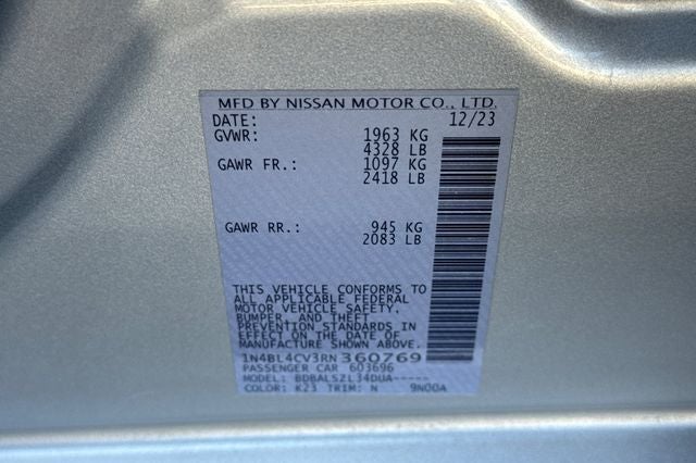 2024 Nissan Altima 2.5 SR
