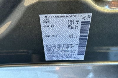 2025 Nissan Altima 2.5 SV