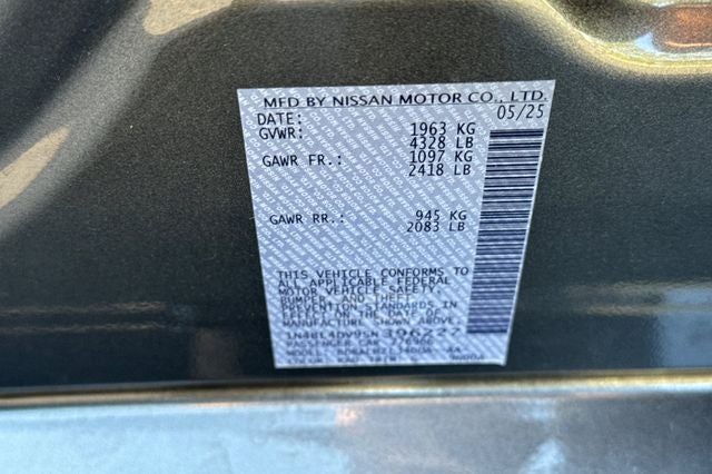 2025 Nissan Altima 2.5 SV