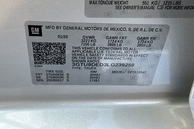 2020 GMC Sierra 1500 SLT