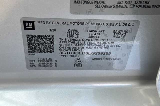 2020 GMC Sierra 1500 SLT