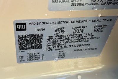 2026 GMC Sierra 1500 AT4