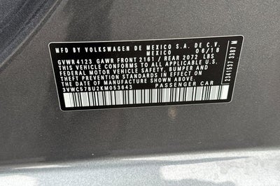2019 Volkswagen Jetta 1.4T SE