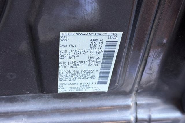 2019 Nissan NV Passenger SL