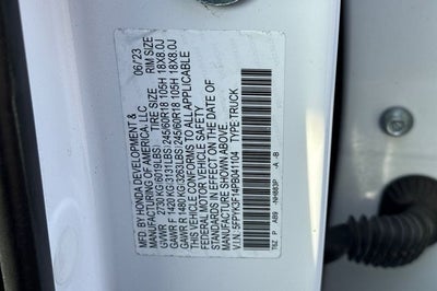 2023 Honda Ridgeline Sport