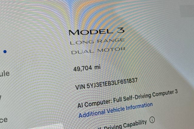 2020 Tesla Model 3 Long Range