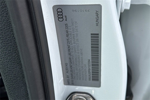 2017 Audi A3 2.0T Premium FrontTrak