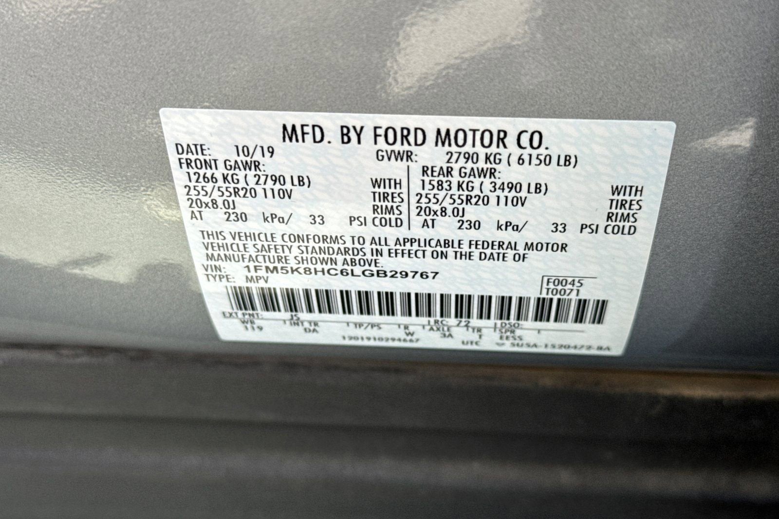 2020 Ford Explorer Platinum